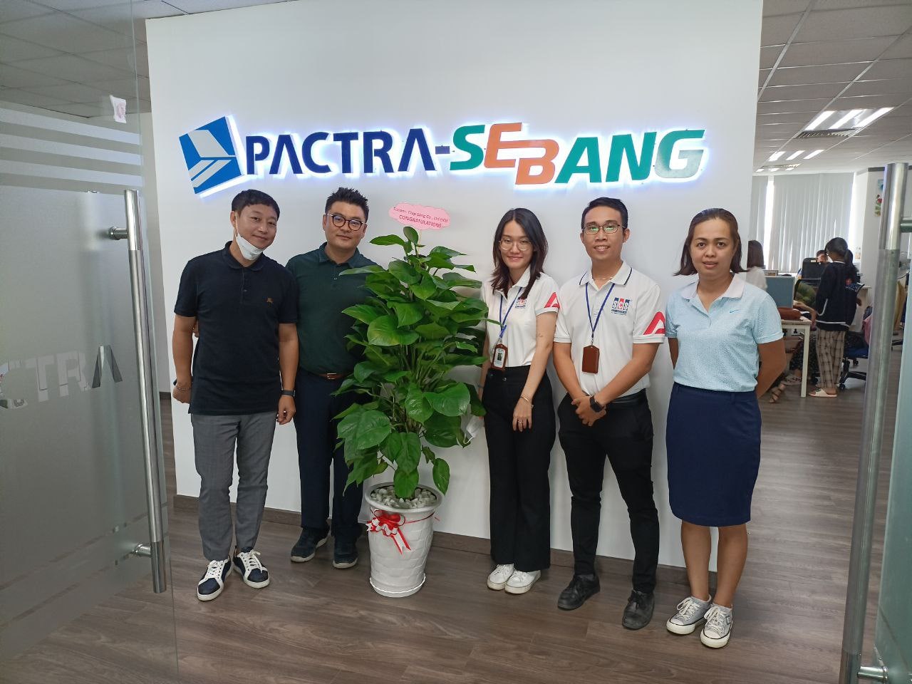 CONGRATULATIONS ON OPENING NEW OFFICE OF PACTRA VIETNAM CO., LTD & PACTRA-SEBANG VINA CO., LTD AT 7th Floor SCS BUILDING