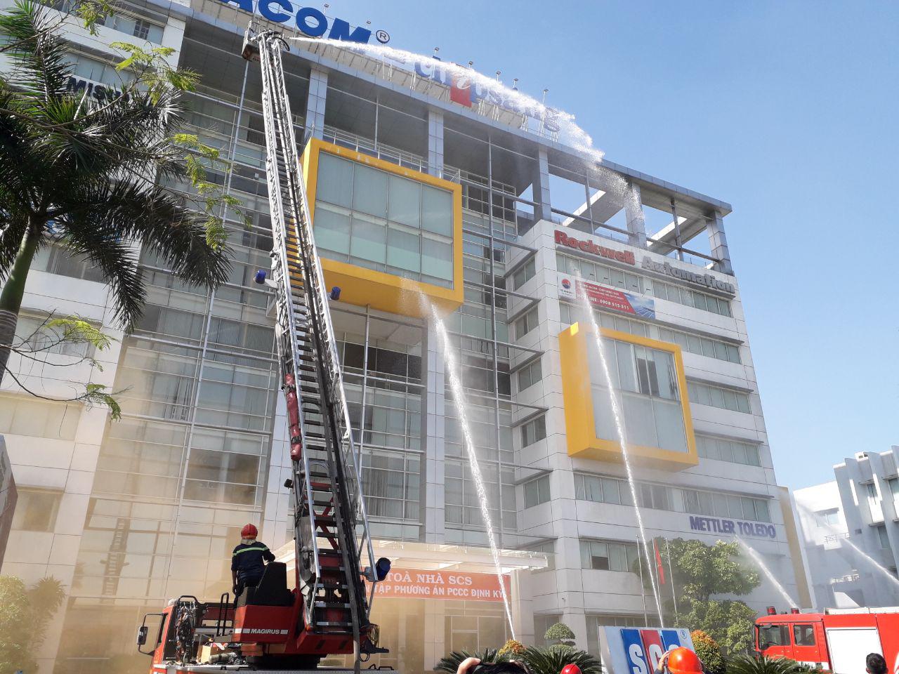FIRE FIGHTING AND FIRE EXPLOITATION AT SCS BUILDING