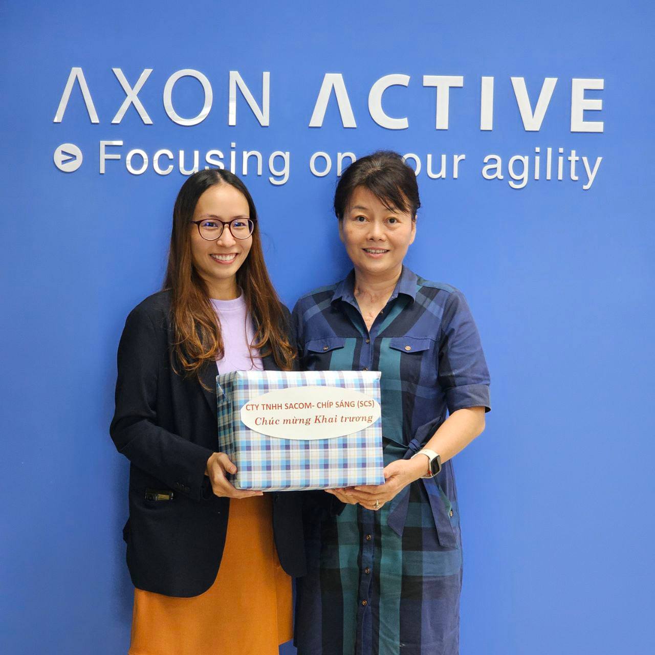 CONGRATULATIONS ON OPENING NEW OFFICE OF AXON ACTIVE VIETNAM CO., LTD AT G FLOOR OF SCS BUILDING