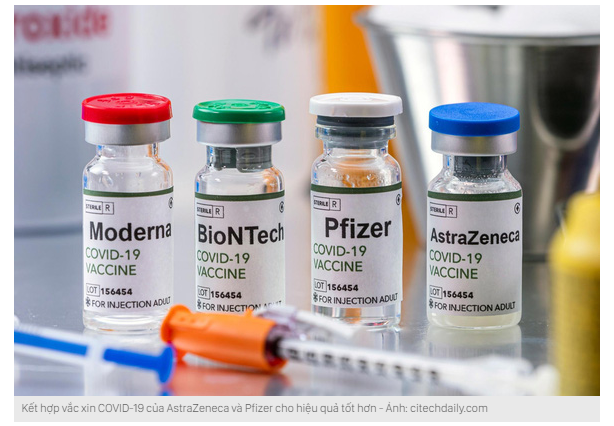 Kết hợp giữa AstraZeneca và vắc xin COVID-19 của Pfizer để có hiệu quả tốt